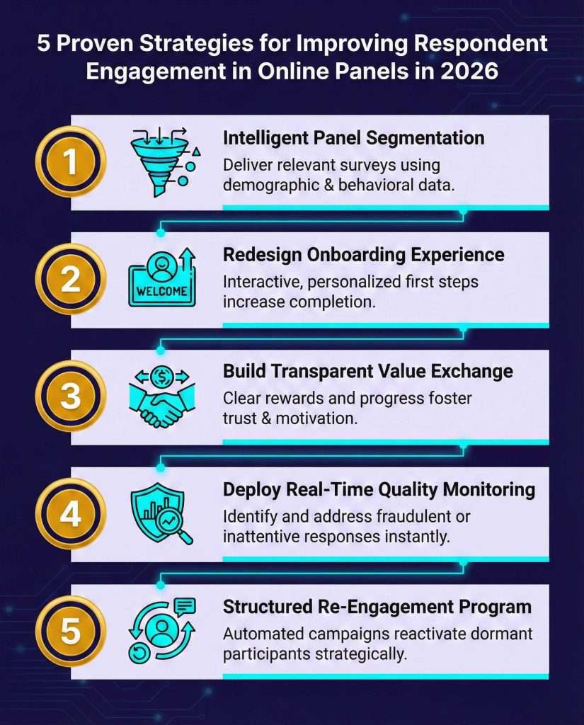 Online panels respondent engagement lifecycle framework 5 stages 2026 | Research and Metric