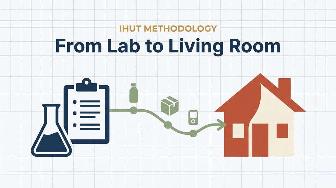Alt: In-Home Usage Tests concept — IHUT methodology bridging lab and home | Research and Metric