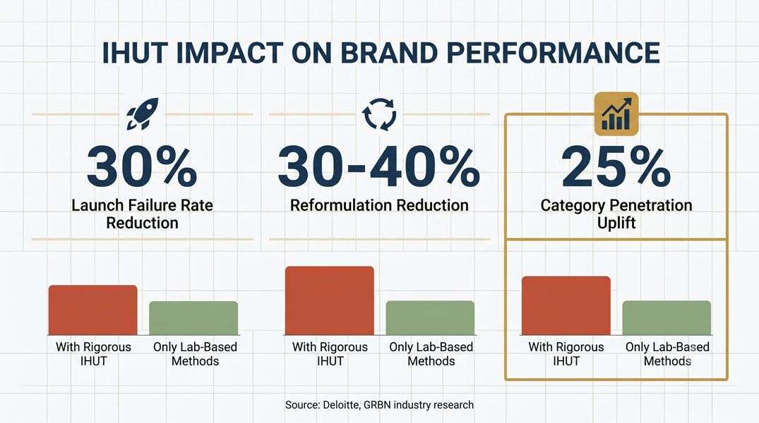 Alt: In-Home Usage Tests ROI data — IHUT impact on brand performance statistics | Research and Metric