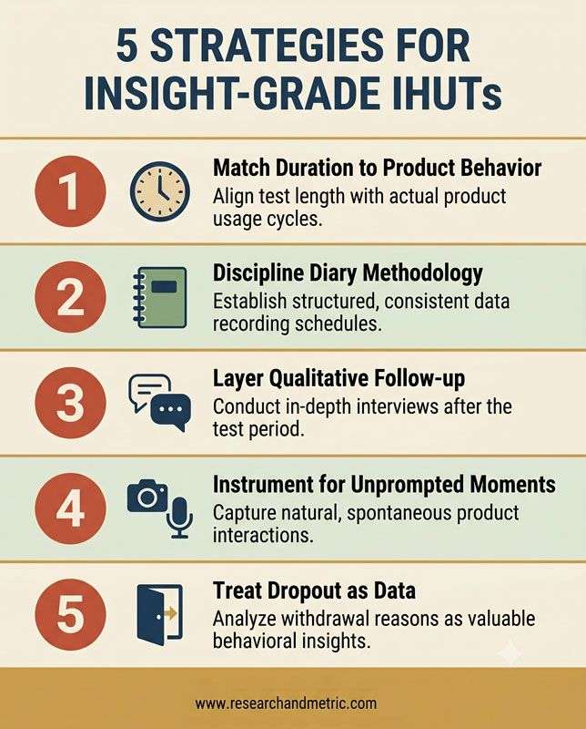 In-Home Usage Tests best practices — 5 strategies for insight-grade IHUTs | Research and Metric
