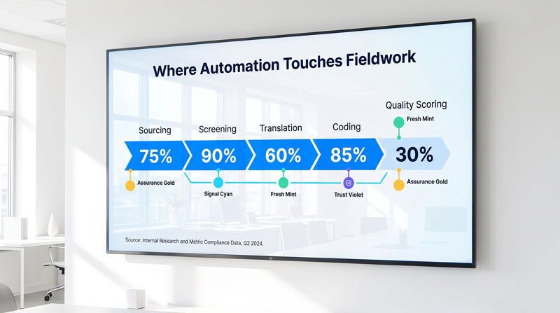 AI in market research, where automation touches the data collection pipeline | Research and Metric